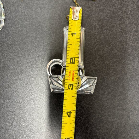 Princess House Lead Crystal Wreath, Christmas Tree & Candle Stick Set Of 3 #729 - Picture 8 of 11